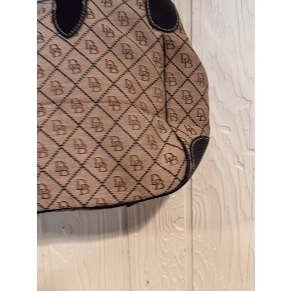 Dooney & Bourke Beige and Brown Satchel Handbag - Picture 9 of 16